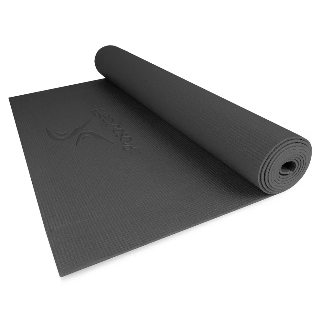 Prosource Fit Classic Yoga Mat, 72"x24"x1/8", Black
