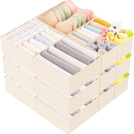 Criusia Clothing Drawer Organizer 15-Pack